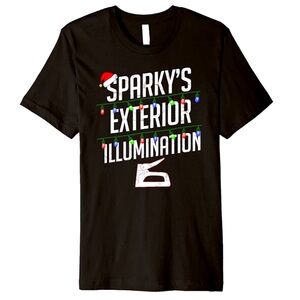 Sparky’s Exterior Illumination Mens XL T-shirt Christmas Vacation Clark Griswold